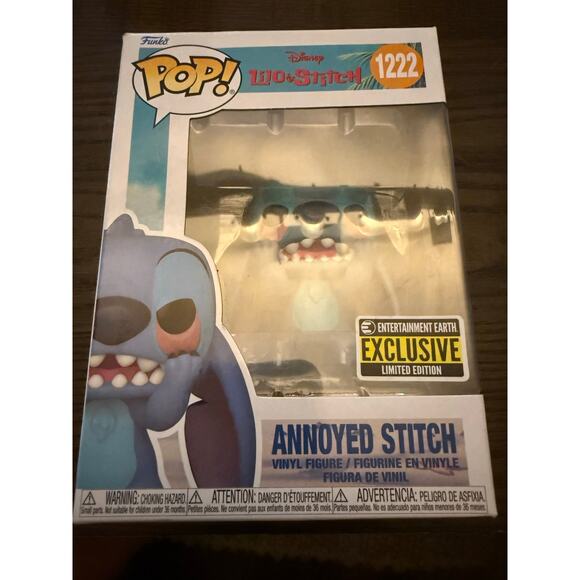 Funko Pop Disney Lilo and Stitch - Limited Edition Annoyed Stitch-1222 - Picture 1 of 10